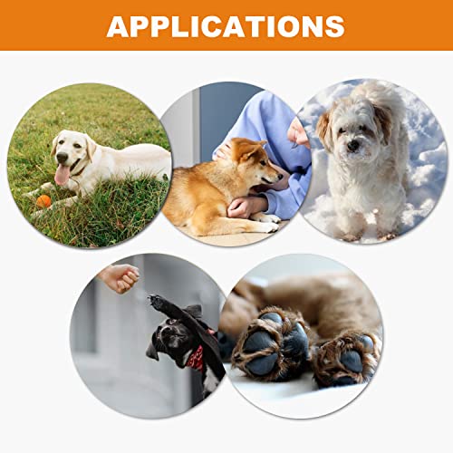 Tanggiteck Almohadillas antideslizantes para patas de perros, 24 unidades, para suelos de madera dura, antideslizantes, autoadhesivas, desechables, XL