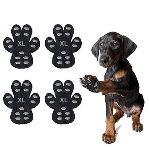 Tanggiteck Almohadillas antideslizantes para patas de perros, 24 unidades, para suelos de madera dura, antideslizantes, autoadhesivas, desechables, XL