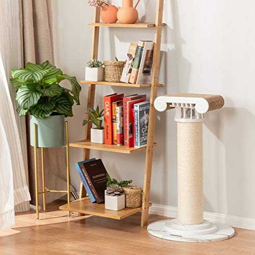TAO Árboles Para Gatos Nivel 2 gatito del árbol del gato con Rascador sisal, madera gato Rascador Muebles con más Rascar Pads, diseño Columna romana
