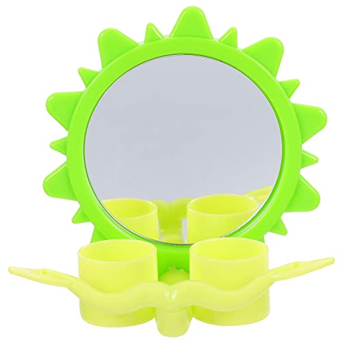 Tazas de Alimentación de Juguete de Loro Espejo: Marcos de Aves con Perca de Jaula para Guacabeas de Grises Africanos Periquitos Paraderaket Cockatiels Conure Lovebird Finch Cage