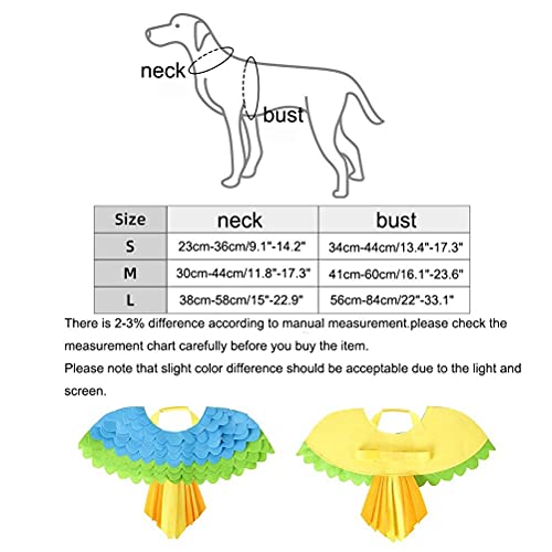 TBEONE Disfraz doméstico para mascotas, perros, gatos, pájaro, forma de pájaro, para mascotas, pájaro, fieltro, para Halloween o Navidad