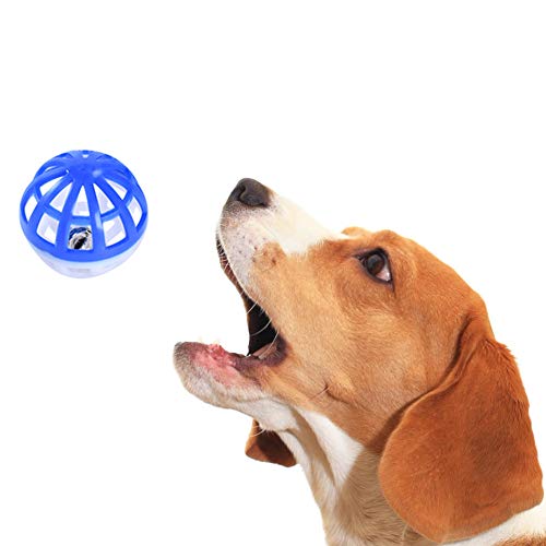 Teeyyui Pelota para Mascotas, Pelotas De Juguete para Gatos, Pelota De Juego De Colores para Gatitos, Bolas De Campana Huecas De Plástico, Juguete para Perseguir A Los Animales, 10 Piezas
