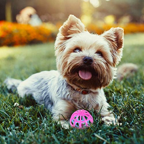 Teeyyui Pelota para Mascotas, Pelotas De Juguete para Gatos, Pelota De Juego De Colores para Gatitos, Bolas De Campana Huecas De Plástico, Juguete para Perseguir A Los Animales, 10 Piezas