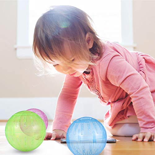 TEHAUX Mini ratón - 3 piezas Chic Roll Ball Juguete Hámster Trot Ball Mini Mouse Plaything Pet Suministros
