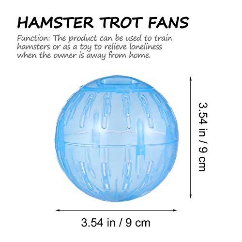 TEHAUX Mini ratón - 3 piezas Chic Roll Ball Juguete Hámster Trot Ball Mini Mouse Plaything Pet Suministros