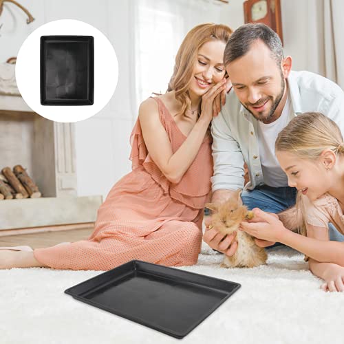 TEHAUX Pet Poop- 1 bandeja de plástico para jaula de mascotas, para gatos, perros, conejos, jaulas, jaulas, accesorios