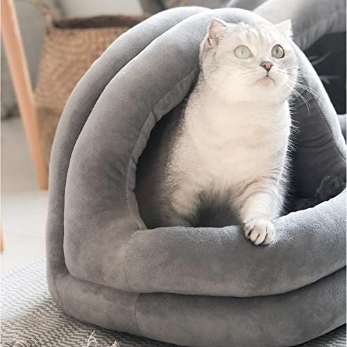 Tempcore - Cama para Gatos de Interior, Lavable a máquina, Camas para Gatos, para Gatos de Interior o Perros pequeños, Cachorro, Gatito, Conejo, Antideslizante y Resistente al Agua
