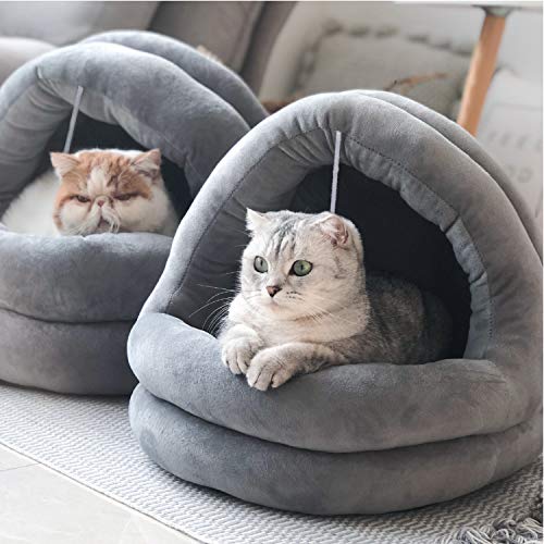 Tempcore - Cama para Gatos de Interior, Lavable a máquina, Camas para Gatos, para Gatos de Interior o Perros pequeños, Cachorro, Gatito, Conejo, Antideslizante y Resistente al Agua