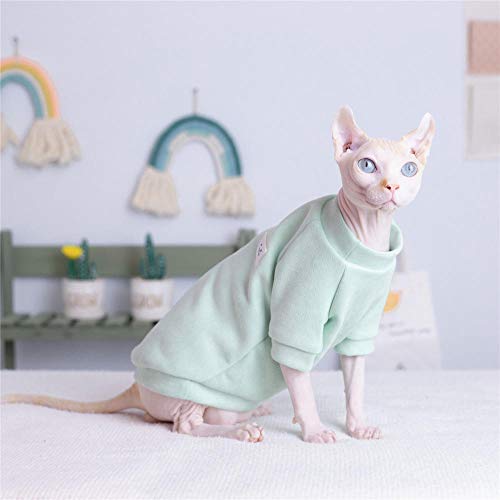 TENGTUD Ropa para Gatos sin Pelo, Suministros para Mascotas para Gatitos para Ropa Gruesa y cálida para Gatos Sphynx