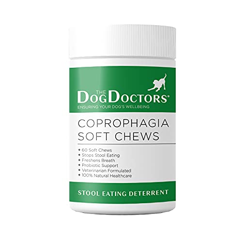 The Dog Doctors Coprophagia Soft Chews – Perfecto regalo diario que ayuda a romper el hábito de comer de las heces de tu perro (60 masticables)