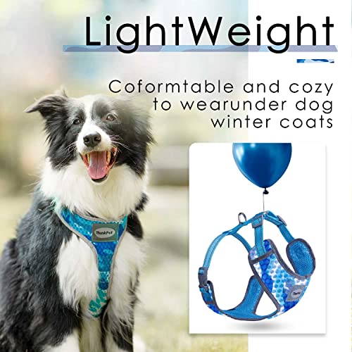 ThinkPet, Malla de Aire Suave, Transpirable, Reflectante, sin tirones, para Cachorros, sin ahogo, Chaleco para la Cabeza, arnés de ventilación para Cachorros, Perros pequeños y medianos
