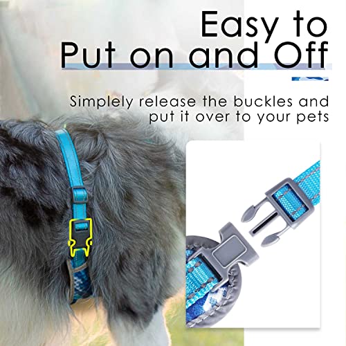 ThinkPet, Malla de Aire Suave, Transpirable, Reflectante, sin tirones, para Cachorros, sin ahogo, Chaleco para la Cabeza, arnés de ventilación para Cachorros, Perros pequeños y medianos