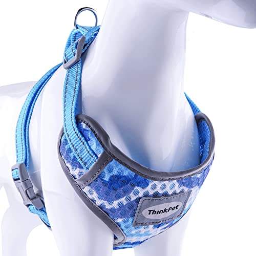 ThinkPet, Malla de Aire Suave, Transpirable, Reflectante, sin tirones, para Cachorros, sin ahogo, Chaleco para la Cabeza, arnés de ventilación para Cachorros, Perros pequeños y medianos