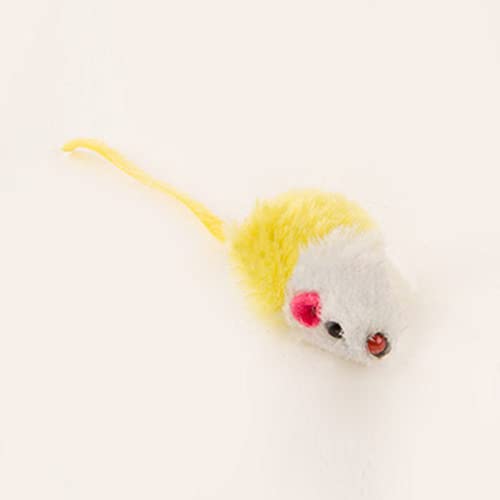 tianxiangjjeu Juguete divertido para mini ratón falso mascota gato gatito durable masticar mordedura rasguño divertido jugando juguete - color al azar