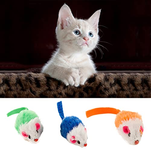 tianxiangjjeu Juguete divertido para mini ratón falso mascota gato gatito durable masticar mordedura rasguño divertido jugando juguete - color al azar