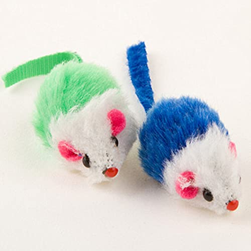 tianxiangjjeu Juguete divertido para mini ratón falso mascota gato gatito durable masticar mordedura rasguño divertido jugando juguete - color al azar