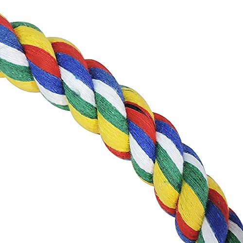 Tiardey - Columpio para pájaros con espejo de pájaro de 7 pulgadas,jaula para colgar,cuerda de algodón,columpio resistente a las mordeduras,cacatúas,cotorras,periquitos pequeños,forma redonda