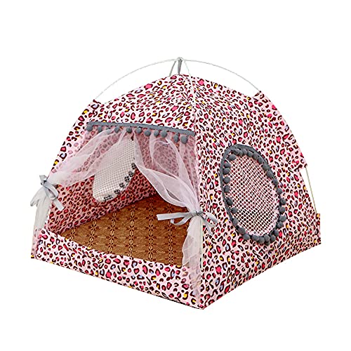 Tienda de campaña para mascotas Casa plegable portátil para mascotas Casa para perros y gatos Cama de verano acogedora Hamaca para perros Jaula para gatos Cama para perros pequeños Tienda de campaña