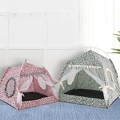 Tienda de campaña para mascotas Casa plegable portátil para mascotas Casa para perros y gatos Cama de verano acogedora Hamaca para perros Jaula para gatos Cama para perros pequeños Tienda de campaña