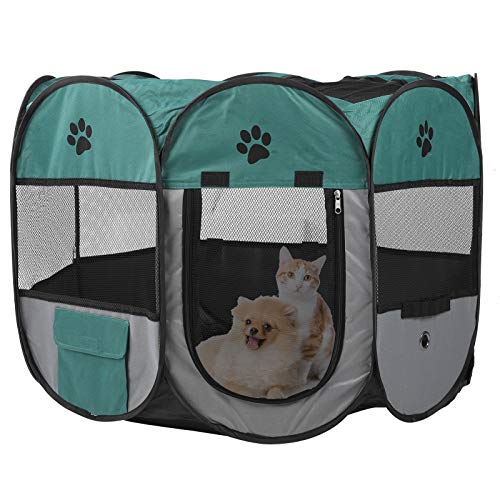 Tienda de campaña portátil para Mascotas, casa Plegable para Perros y Gatos, Jaula para Exteriores, Sala de partos para Mascotas con Malla Transpirable(S)
