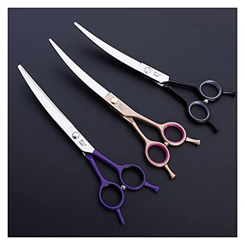 Tijeras de cabello profesional Tijeras de aseo del gato y perro de la mascota de 7 pulgadas, tijeras de deformación, tijeras de peluquero especial, tijeras dentales, cizallas del cabello de adelgazami