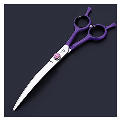 Tijeras de cabello profesional Tijeras de aseo del gato y perro de la mascota de 7 pulgadas, tijeras de deformación, tijeras de peluquero especial, tijeras dentales, cizallas del cabello de adelgazami