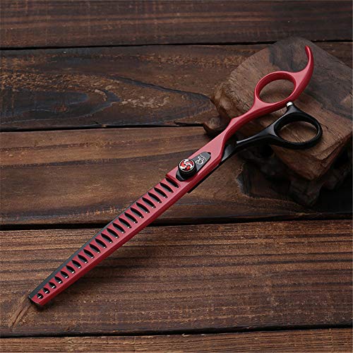 Tijeras Perros, 8.0 Pulgadas Púrpura Tijeras Peluqueria Canina Tijeras de Dientes para Mascotas Tijeras de Espina de Pescado (Color : B, Size : 7 Inch)