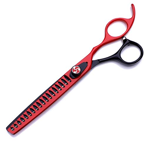 Tijeras Perros, 8.0 Pulgadas Púrpura Tijeras Peluqueria Canina Tijeras de Dientes para Mascotas Tijeras de Espina de Pescado (Color : B, Size : 7 Inch)