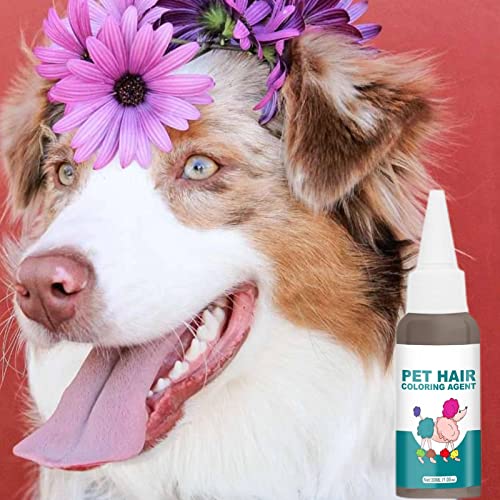 Tinte para el cabello para perros, 30ml Crema para tinte para el cabello para mascotas, Cuidado de mascotas Tintes para teñir el cabello Suministros para agentes de pigmento, Tinte para el cabello par
