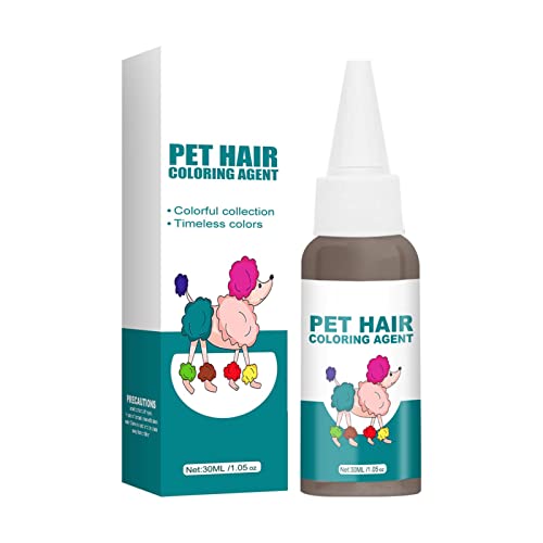 Tinte para el cabello para perros, 30ml Crema para tinte para el cabello para mascotas, Cuidado de mascotas Tintes para teñir el cabello Suministros para agentes de pigmento, Tinte para el cabello par