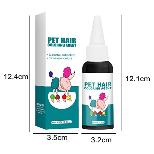 Tinte para el cabello para perros, tinte para el cabello seguro para perros, moda 30 ml para mascotas, perros, gatos, animales, colorantes para el cabello, colorantes, tintes, agentes de pigmento, sum