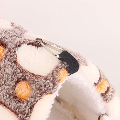 Tipo de tienda Cama colgante de felpa,Mascota Hamster Hamaca Lunares Patrón de corazón Casa de dormir colorida Nido Accesorios para jerbos Chinchillas Ardilla Erizo Conejillos de indias Animal pequeño
