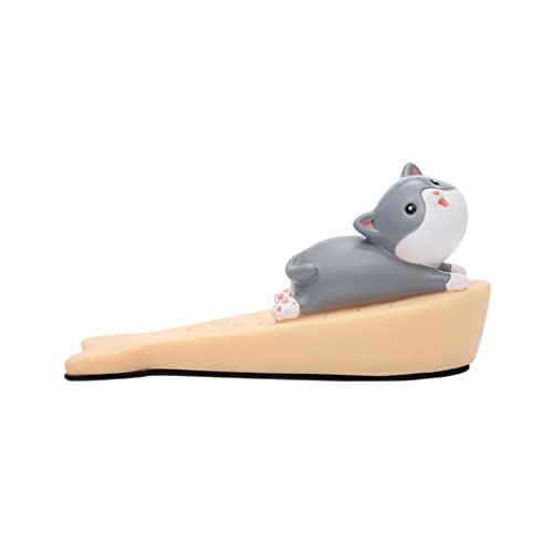 TISHITA Bonitos topes de Puerta, Protectores de Dedos Que evitan Lesiones, Antideslizante, antipinzamiento, con Forma de Animal, cuña para Puertas, Tope de - Gato