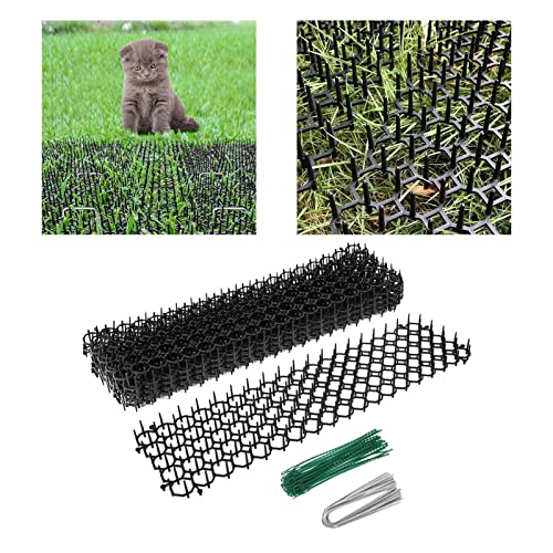TISHITA Juego de 10 Alfombrillas para Gatos de jardín, Protectores de Plantas de Animales, Evita Que Las Mascotas se alejen, Alfombrilla disuasoria para Gatos