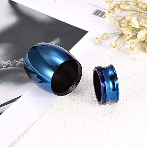 Titular De Cenizas ​Colgante De Urna Conmemorativaurna Para Cenizas Adulto Amor Árbol De La Vida Urna Funeraria Humana Urna Conmemorativa Para Cenizas Humana Mascota Gato Perro Ratón Conejo-Azul_