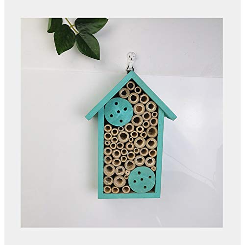 TIZJ Casa De Insectos De Madera Pequeña Artesanía Casa Insectos Casa Abejas Colgante Procesamiento Nidos De Pájaros Hecho para Abejas, Mariposas, Mariquitas, Hábitat Insectos Beneficiosos