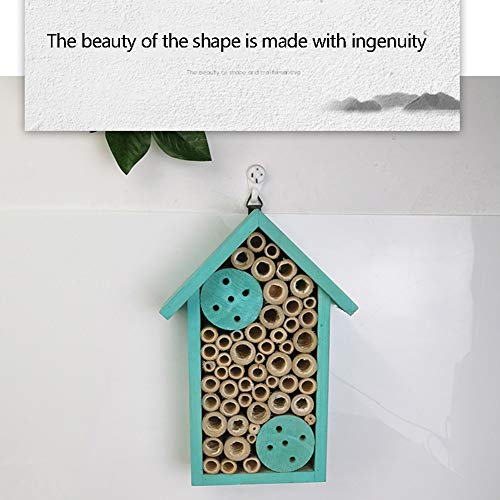 TIZJ Casa De Insectos De Madera Pequeña Artesanía Casa Insectos Casa Abejas Colgante Procesamiento Nidos De Pájaros Hecho para Abejas, Mariposas, Mariquitas, Hábitat Insectos Beneficiosos