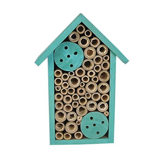 TIZJ Casa De Insectos De Madera Pequeña Artesanía Casa Insectos Casa Abejas Colgante Procesamiento Nidos De Pájaros Hecho para Abejas, Mariposas, Mariquitas, Hábitat Insectos Beneficiosos