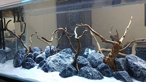 TM Aquatix - Piedra de acuario para peces, decoración natural, piezas de primera calidad