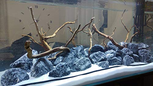 TM Aquatix - Piedra de acuario para peces, decoración natural, piezas de primera calidad