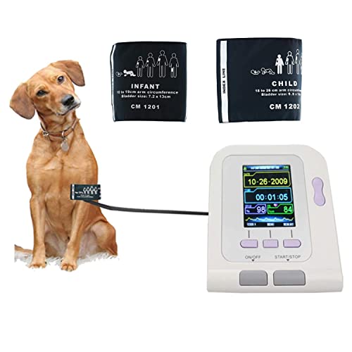 TMXK Presin Arterial automtica Gato/Perro/Animal/Veterinario Monitor electrnico esfigmomanmetro Tonmetro SPO2 Probe de Lengua Software de PC