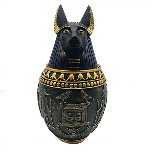 TMY-Pet Memoria urne Mascota Ash Titular del Gato del Perro Mascota urna egipcia del Estilo de Alimentos for Mascotas Grandes y Medianas urna Que no está Pegado (tamaño : 12 * 24.5cm)