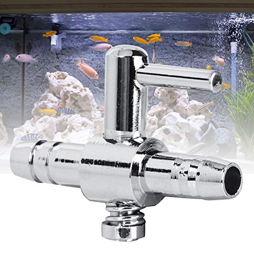 Tnfeeon Válvula de Control de Flujo de Aire de Acuario de 10 Piezas, Distribuidor de oxígeno de Acuario de Acero Inoxidable, Accesorios de Bomba de Aire para pecera
