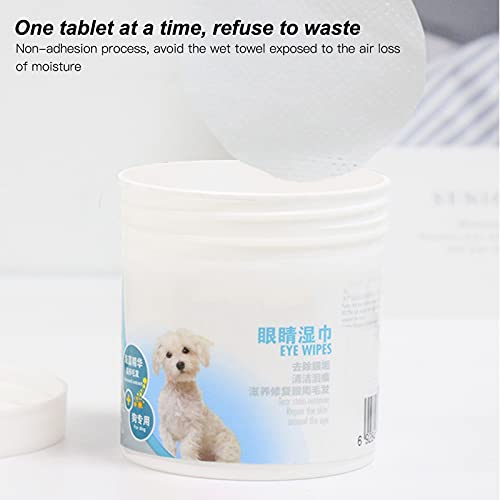 Toallitas húmedas para Mascotas, toallitas quitamanchas de lágrimas, Buena Elasticidad, toallitas de Limpieza para Mascotas, para Perros Grandes, medianos y pequeños