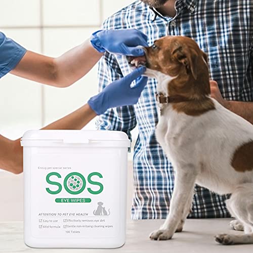 Toallitas para Ojos de Perro, Toallitas Húmedas para Ojos Toallitas de Limpieza Suaves para Ojos de Perro para Ojos Limpios para Mascotas