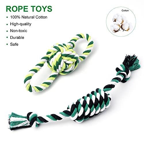 Toozey Juguetes para Perros Dinosaurios - 3 Mordedor Perro Peluche para Perros Cachorro Juguetes Perros Pequeños - Juguetes para Perros Grandes Juguetes Interactivos para Perros - algodón Natural