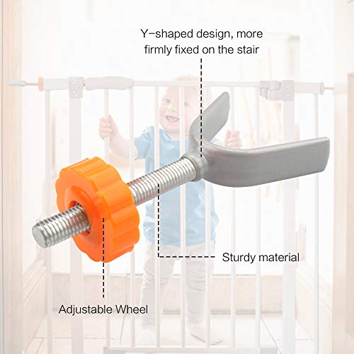 Tornillos para Barrera de Seguridad de Bebé 4 piezas Perno para Puerta Presión de Bebé，Baby Gate Guru Varilla de Husillo Presión Puerta de Bebé（M10）