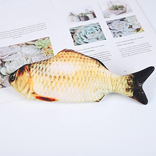 TOSSPER Juguetes De Los Pescados Móviles Electrónicos, Juguetes para Gatos De Pescado para Gatos De Interior Animales Gatito Gato Masticación Juegos Interactivos Que Muerden Accesorios De Carga USB