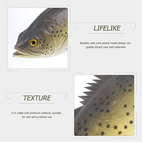 TOYANDONA Adorno de Peces Falsos Accesorios de Peces Realistas Decoración de Peceras de Acuario Juguete Interactivo de Gato Accesorios de Foto de Peces Accesorios de Simulación de Juegos