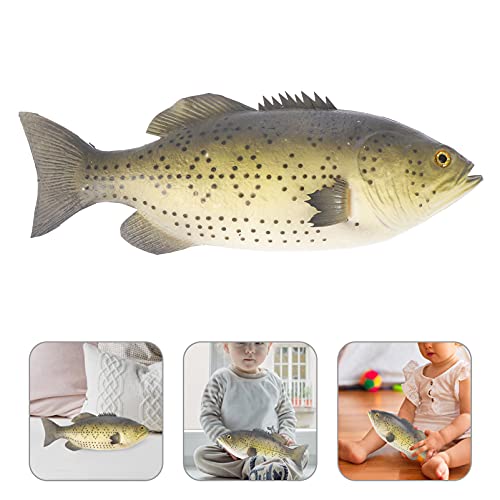 TOYANDONA Adorno de Peces Falsos Accesorios de Peces Realistas Decoración de Peceras de Acuario Juguete Interactivo de Gato Accesorios de Foto de Peces Accesorios de Simulación de Juegos